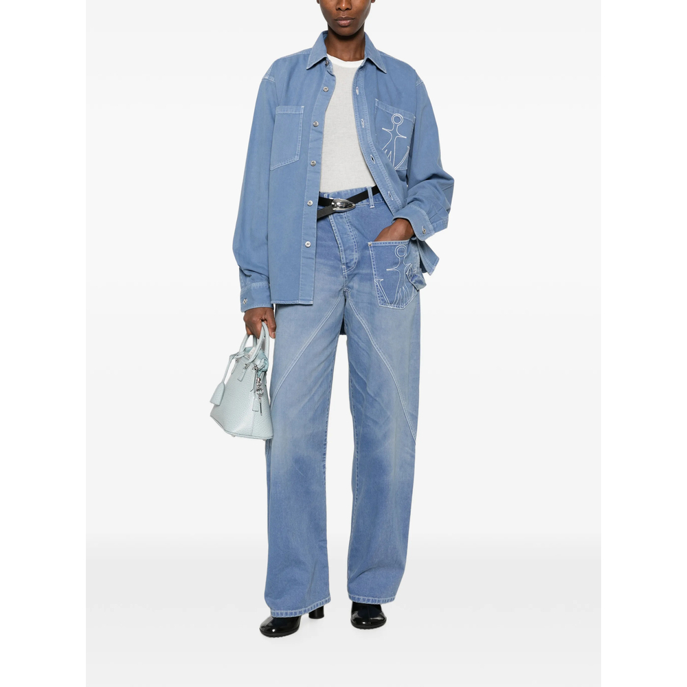 Embroidered Oversized Shirt