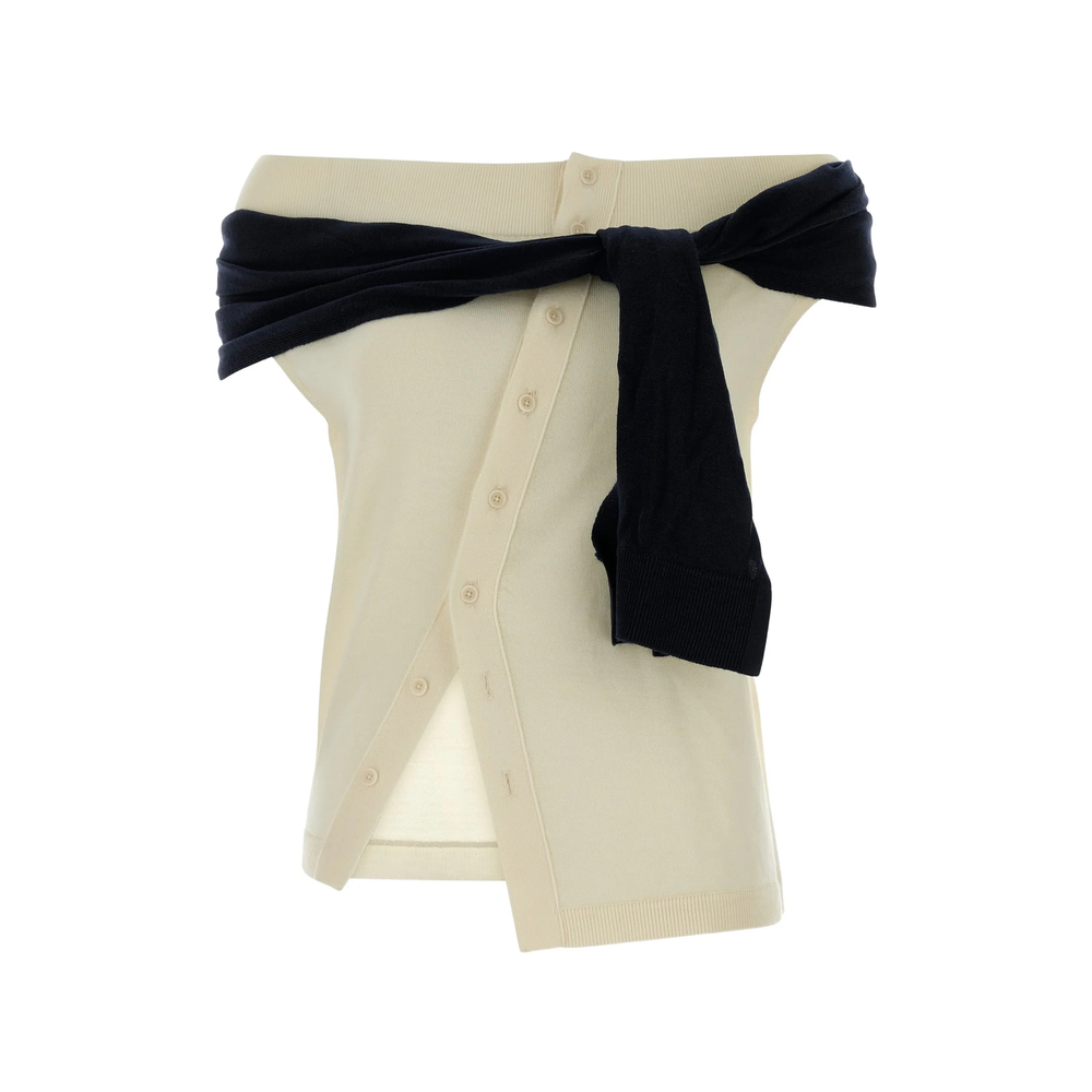 Jw Anderson Off-shoulder Cardigan
