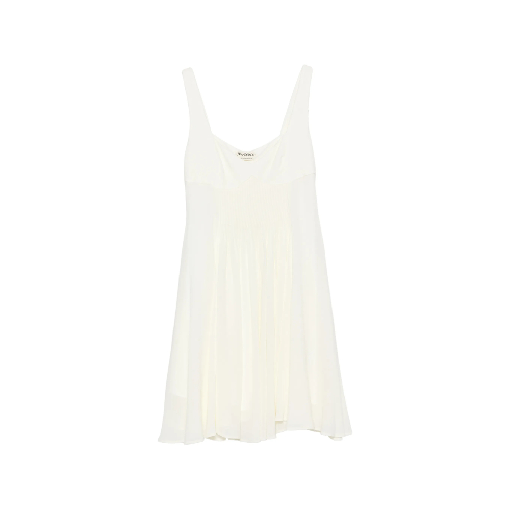 Jw Anderson Pleated Sleeveless Mini Dress