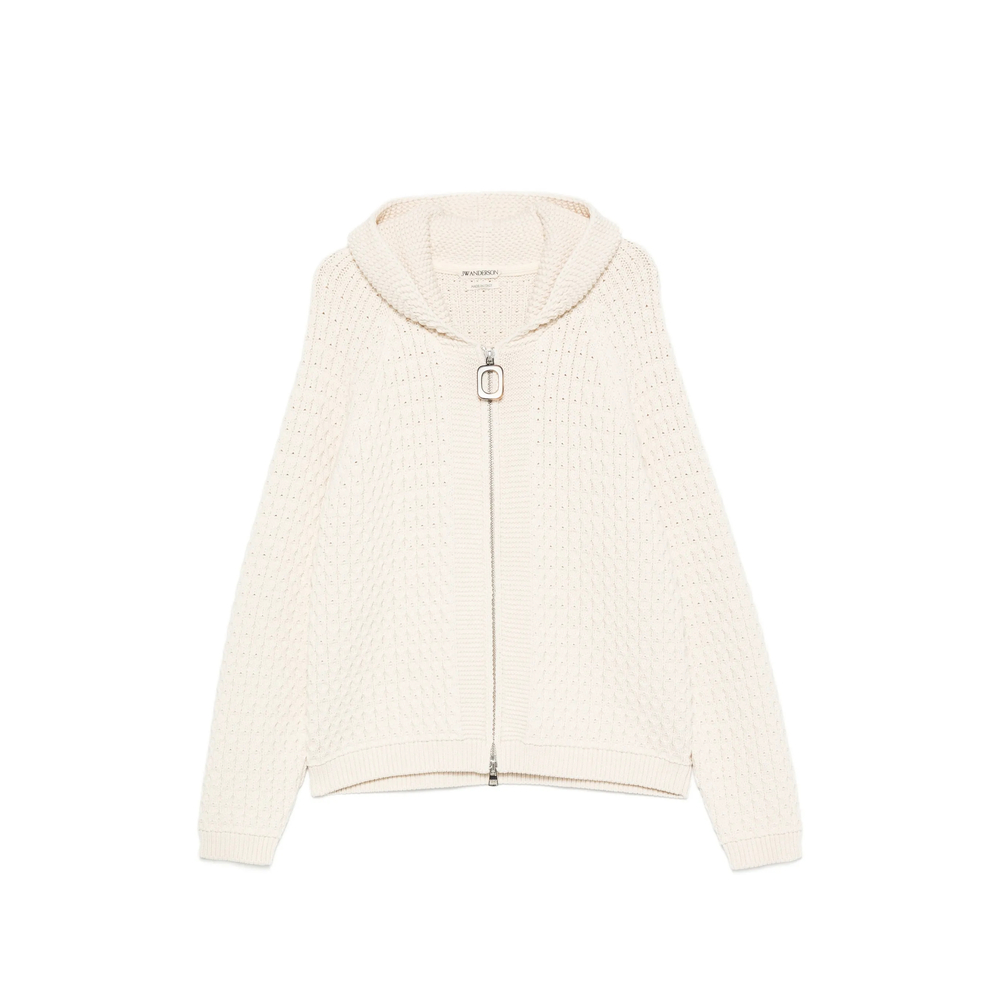 Jw Anderson Cable-knit Zip-up Cardigan