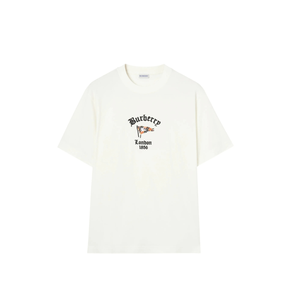 Check-Flag Cotton T-Shirt
