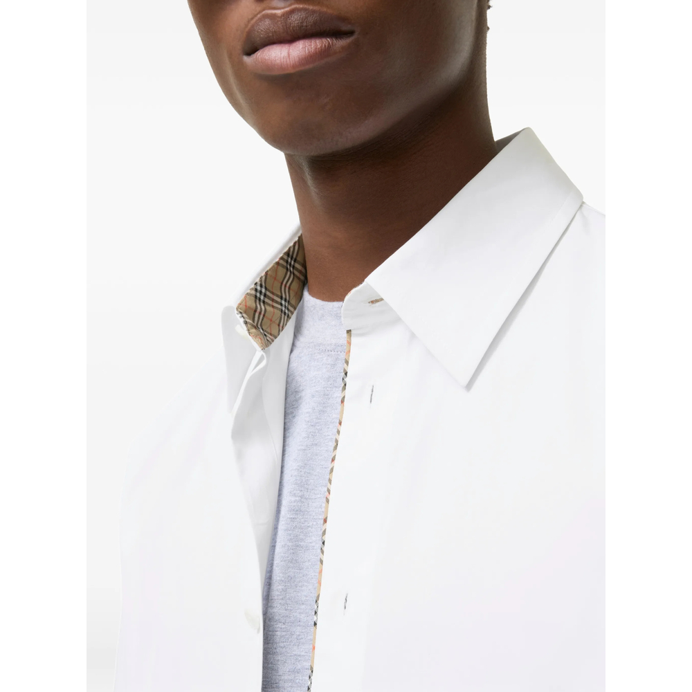 Classic Fit Check Piping Poplin Shirt