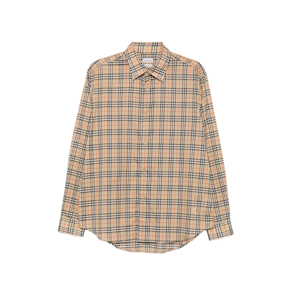 Check-Pattern Long-Sleeve Shirt
