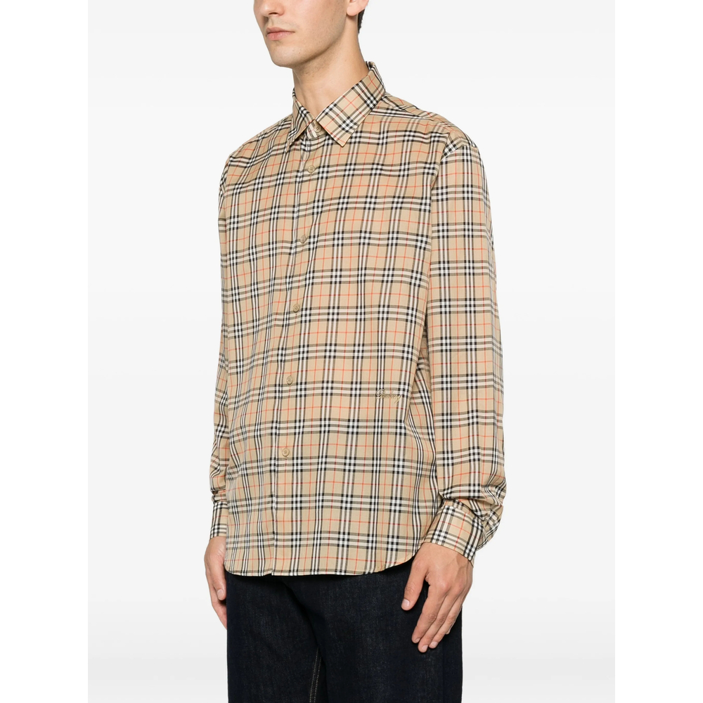Check-Pattern Long-Sleeve Shirt