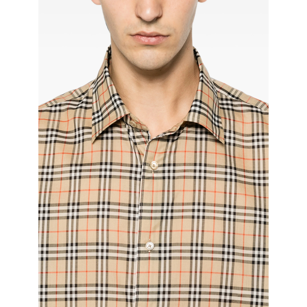 Check-Pattern Long-Sleeve Shirt