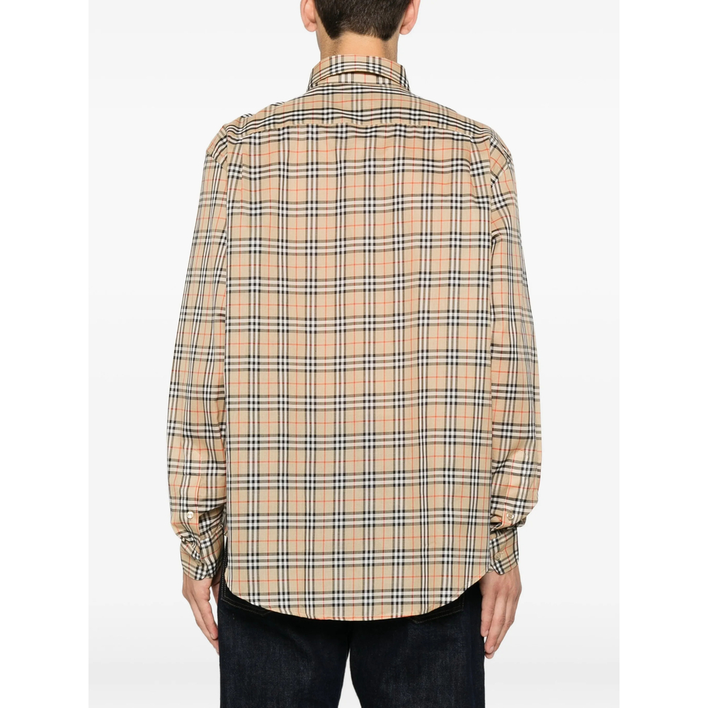 Check-Pattern Long-Sleeve Shirt