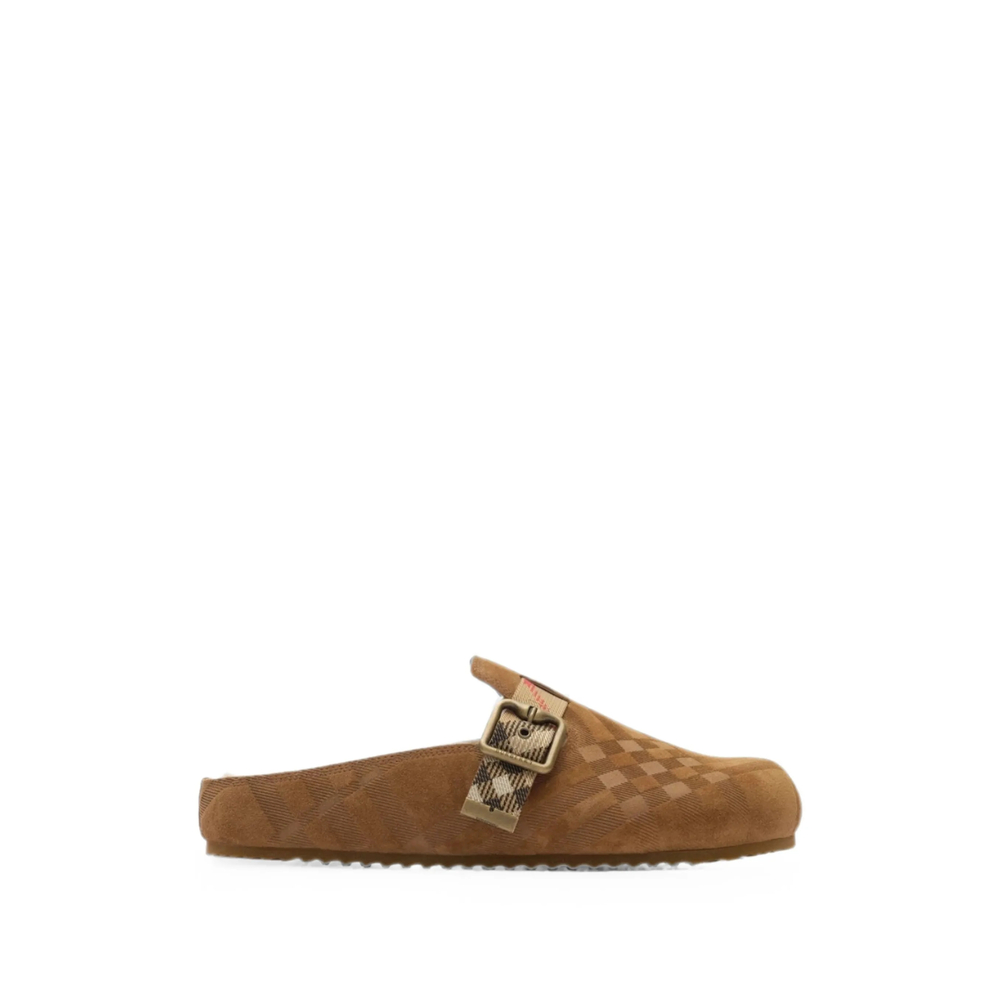 Check Shearling Urchin Clogs