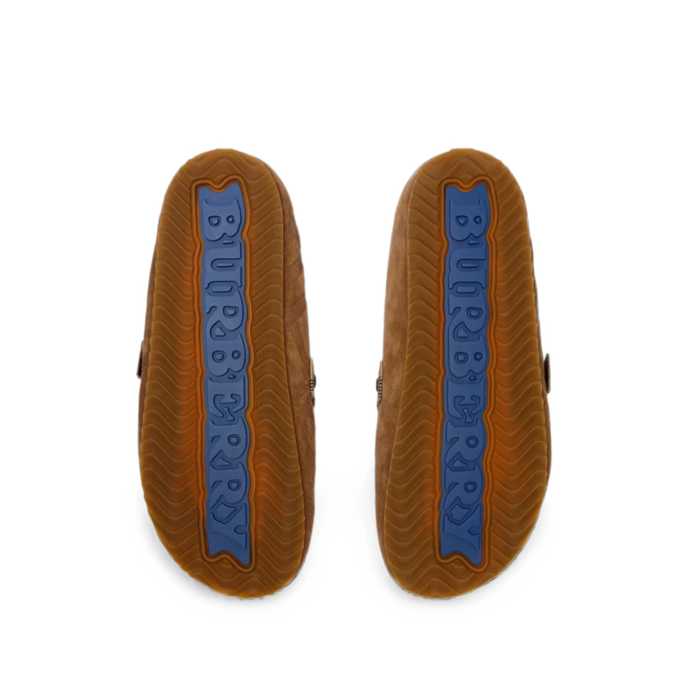 Check Shearling Urchin Clogs