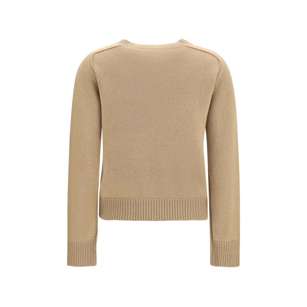 Logo-Patch Round-Neck Sweater