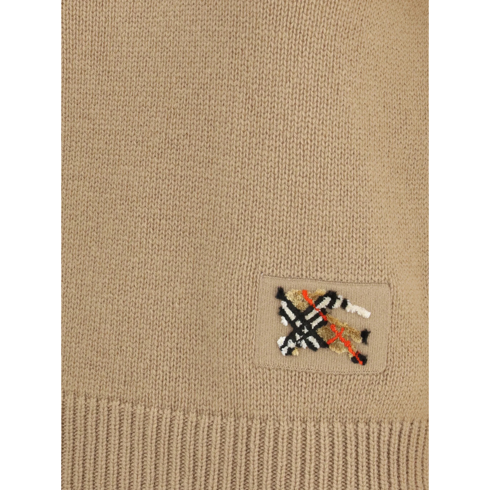 Logo-Patch Round-Neck Sweater