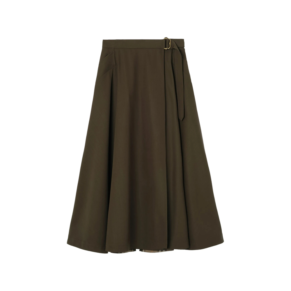 Wool Twill Midi
