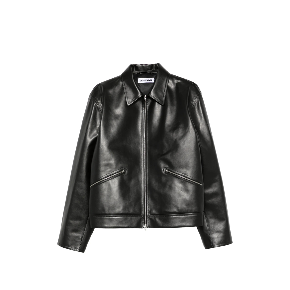 Jil Sander Zip-up Leather Jacket