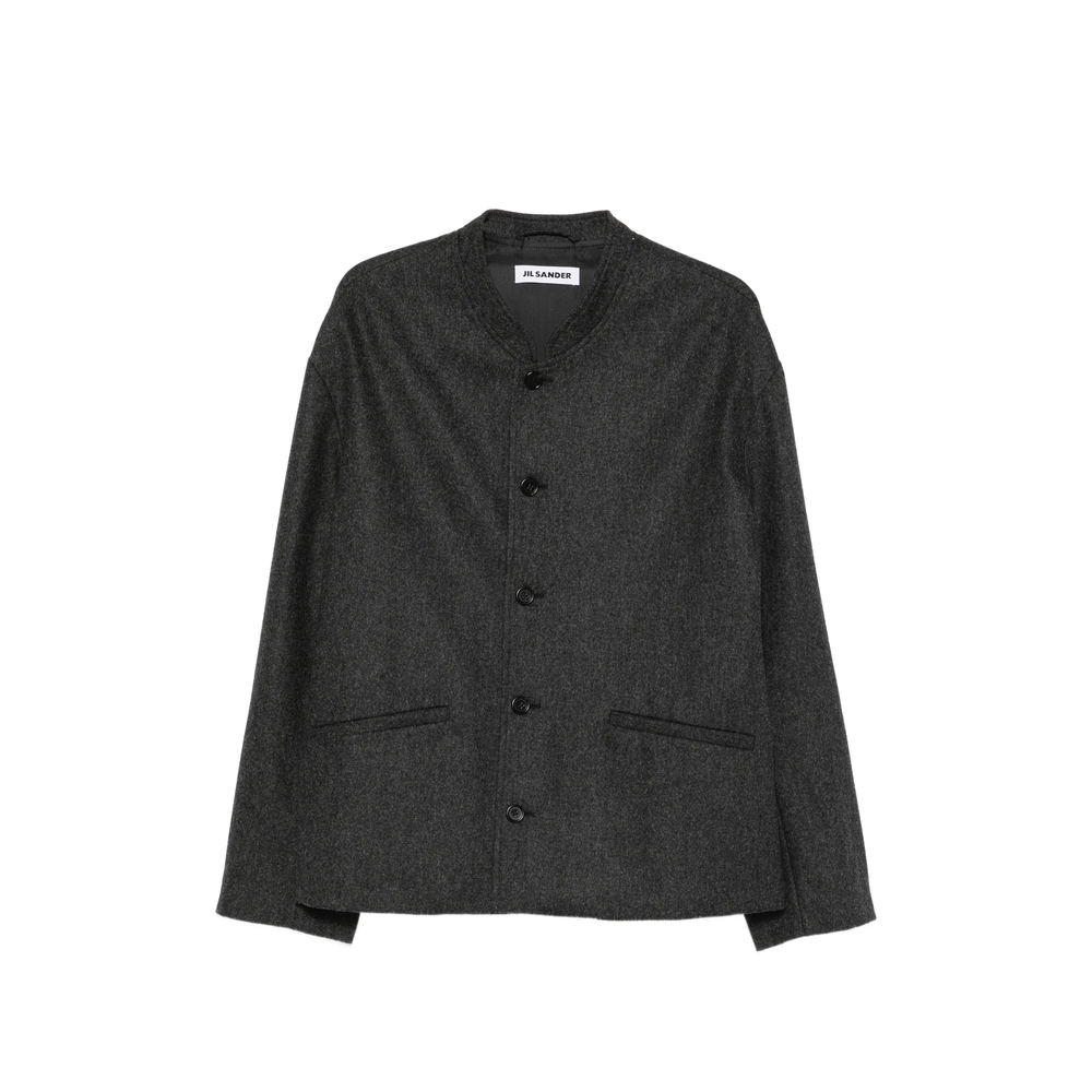 Jil Sander Band-collar Single-breasted Jacket