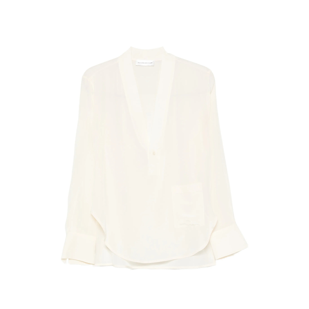 Victoria Beckham V-neck Silk Blouse