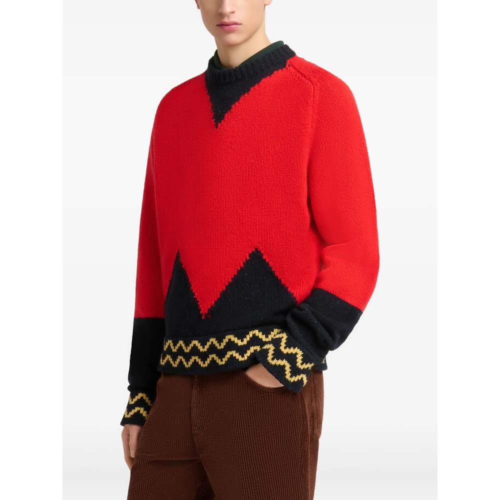 Jacquard-Print Relaxed-Fit Sweater