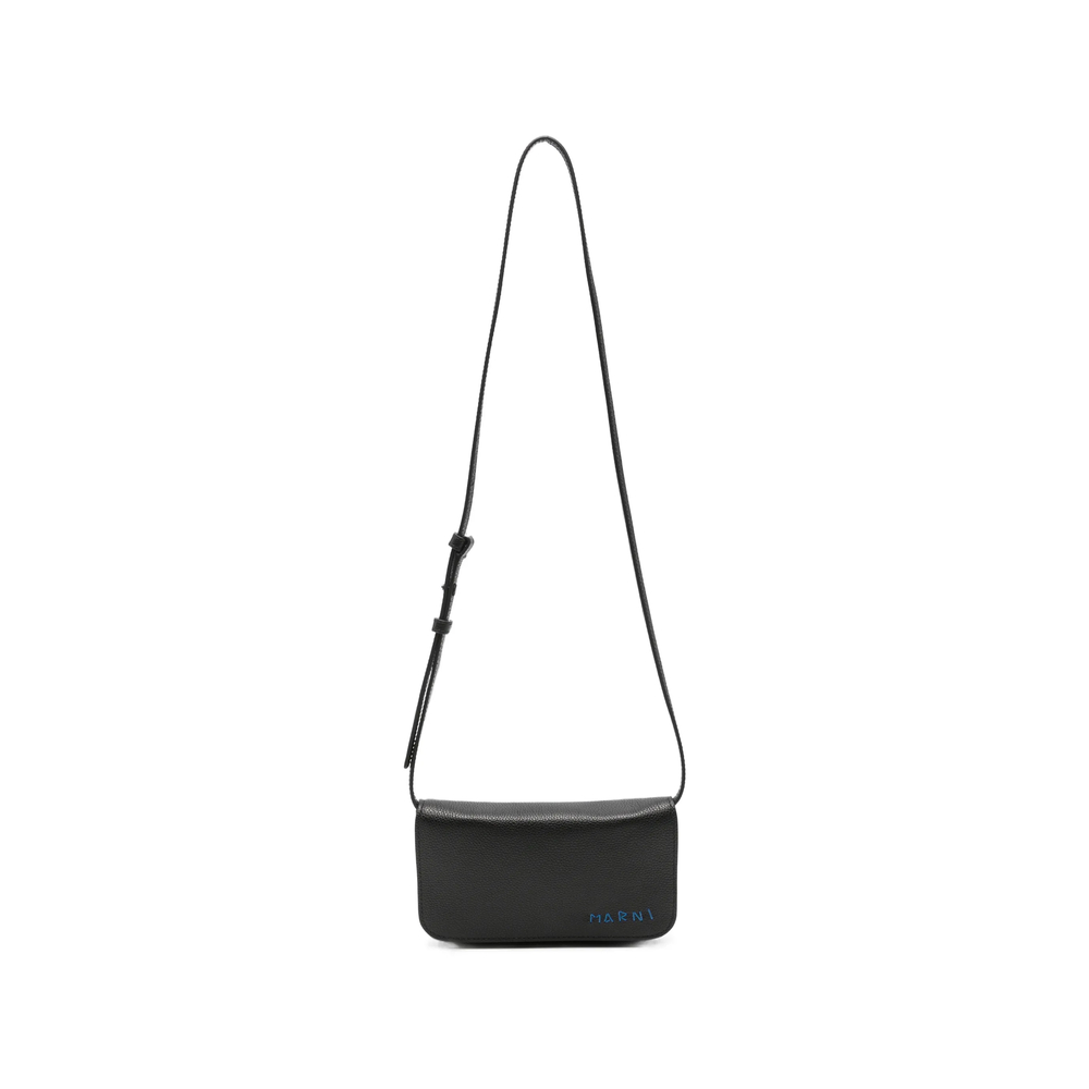 Marni Logo-motif Leather Messenger Bag
