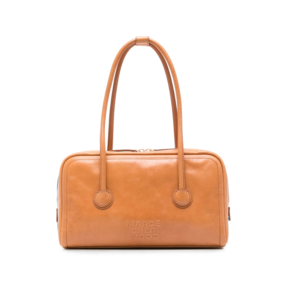 Margesherwood Logo-debossed Leather Tote Bag