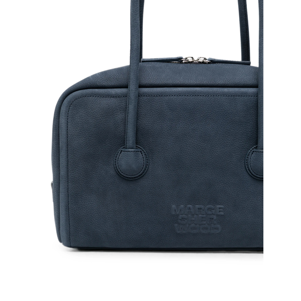 Margesherwood Embossed-Logo Nubuck-Leather Tote Bag