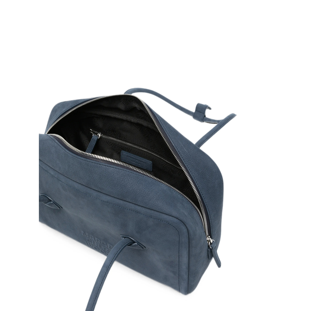 Margesherwood Embossed-Logo Nubuck-Leather Tote Bag