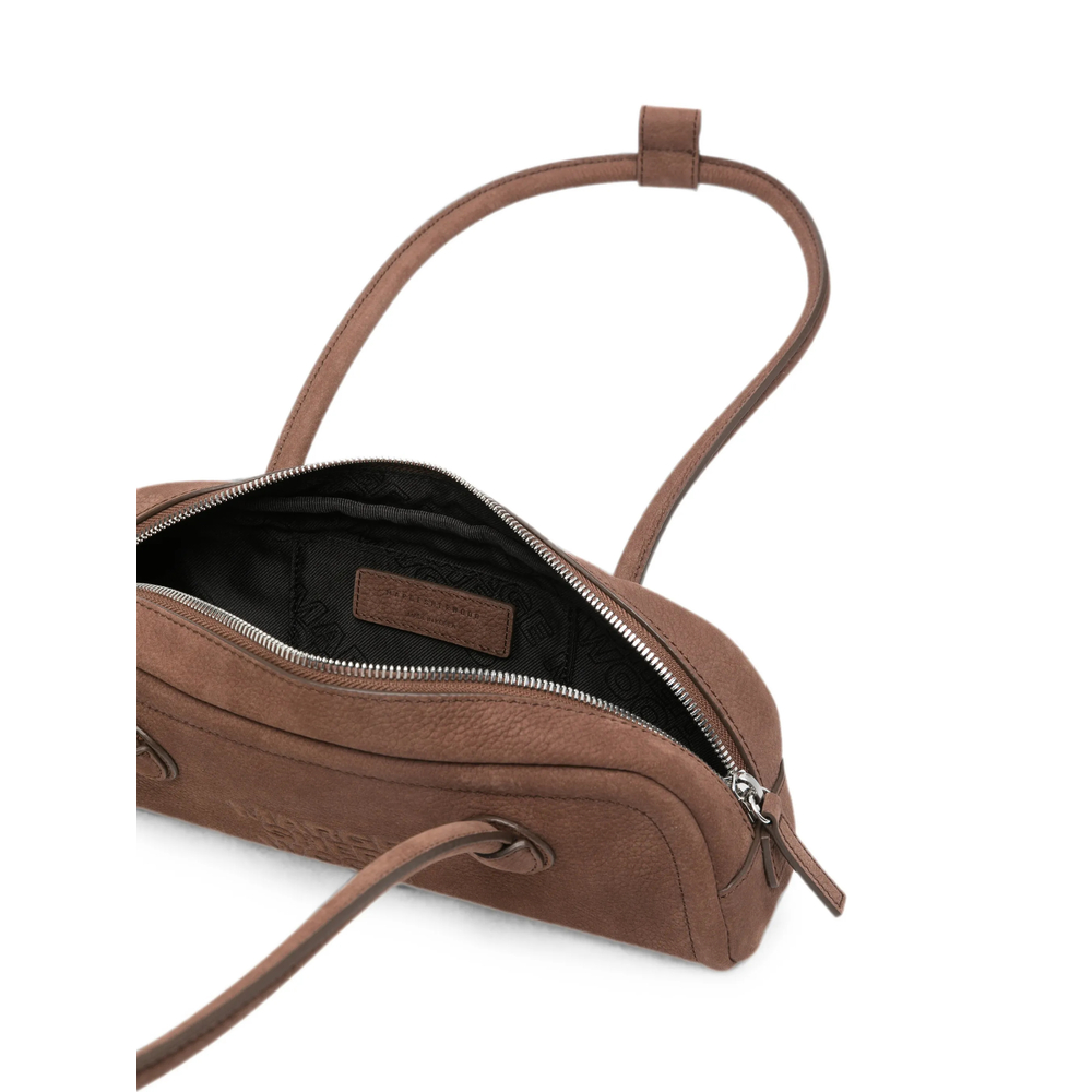 Margesherwood Logo-Debossed Nubuck Shoulder Bag