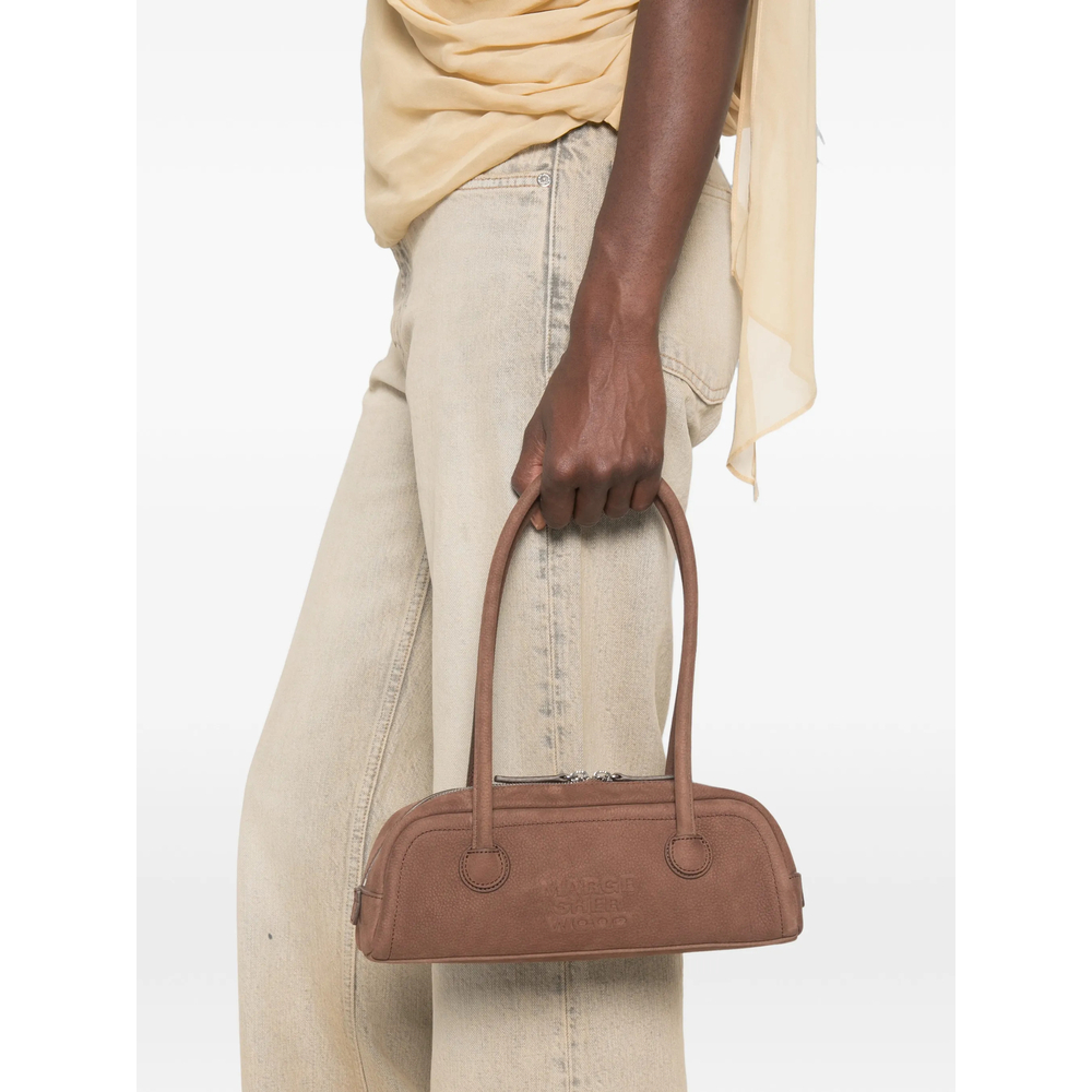 Margesherwood Logo-Debossed Nubuck Shoulder Bag