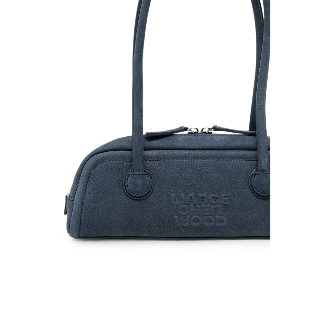 Margesherwood Logo-Embossed Nubuck-Leather Tote Bag