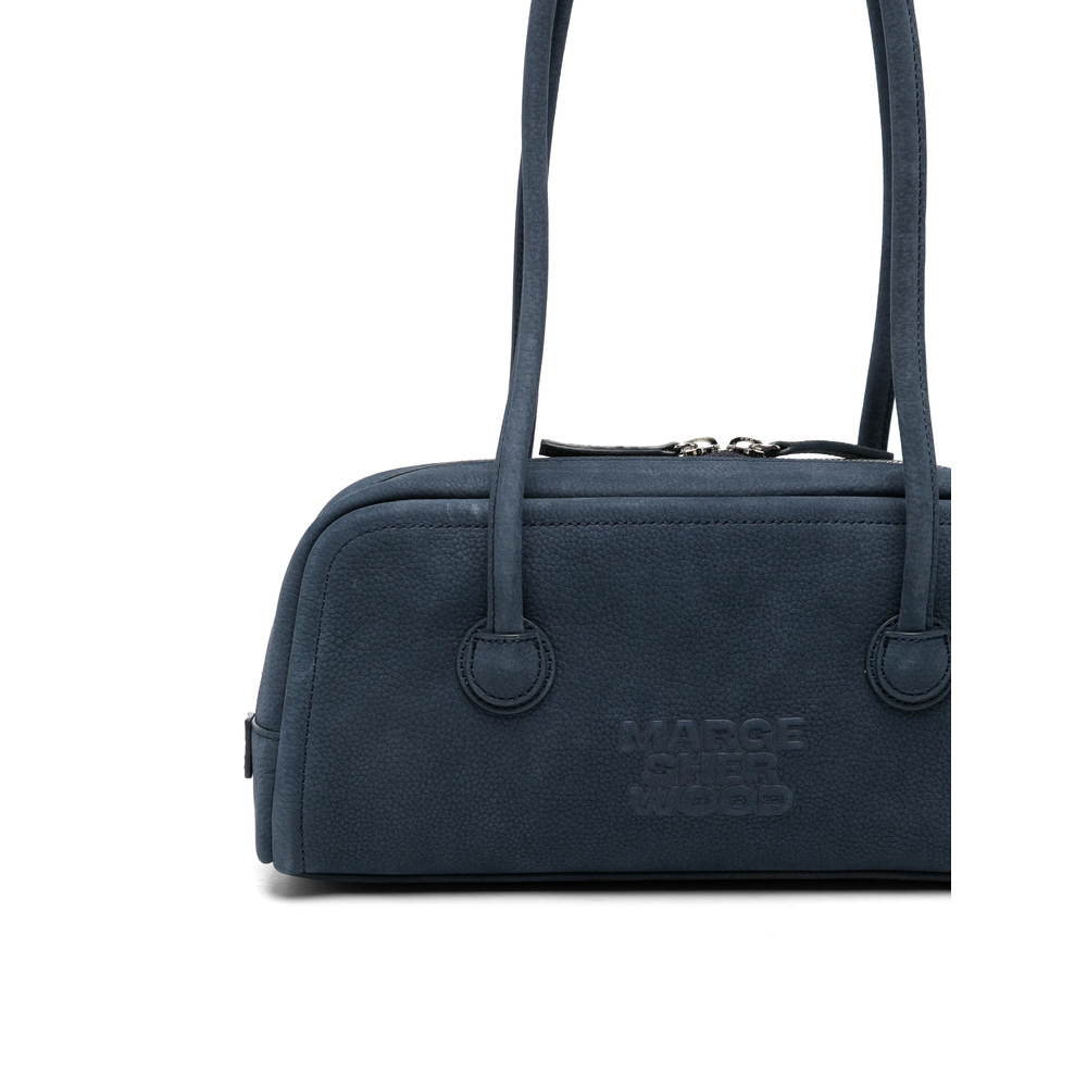 Margesherwood Embossed-Logo Nubuck-Leather Tote Bag