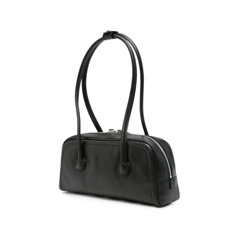Margesherwood Soft Boston Logo-Debossed Shoulder Bag