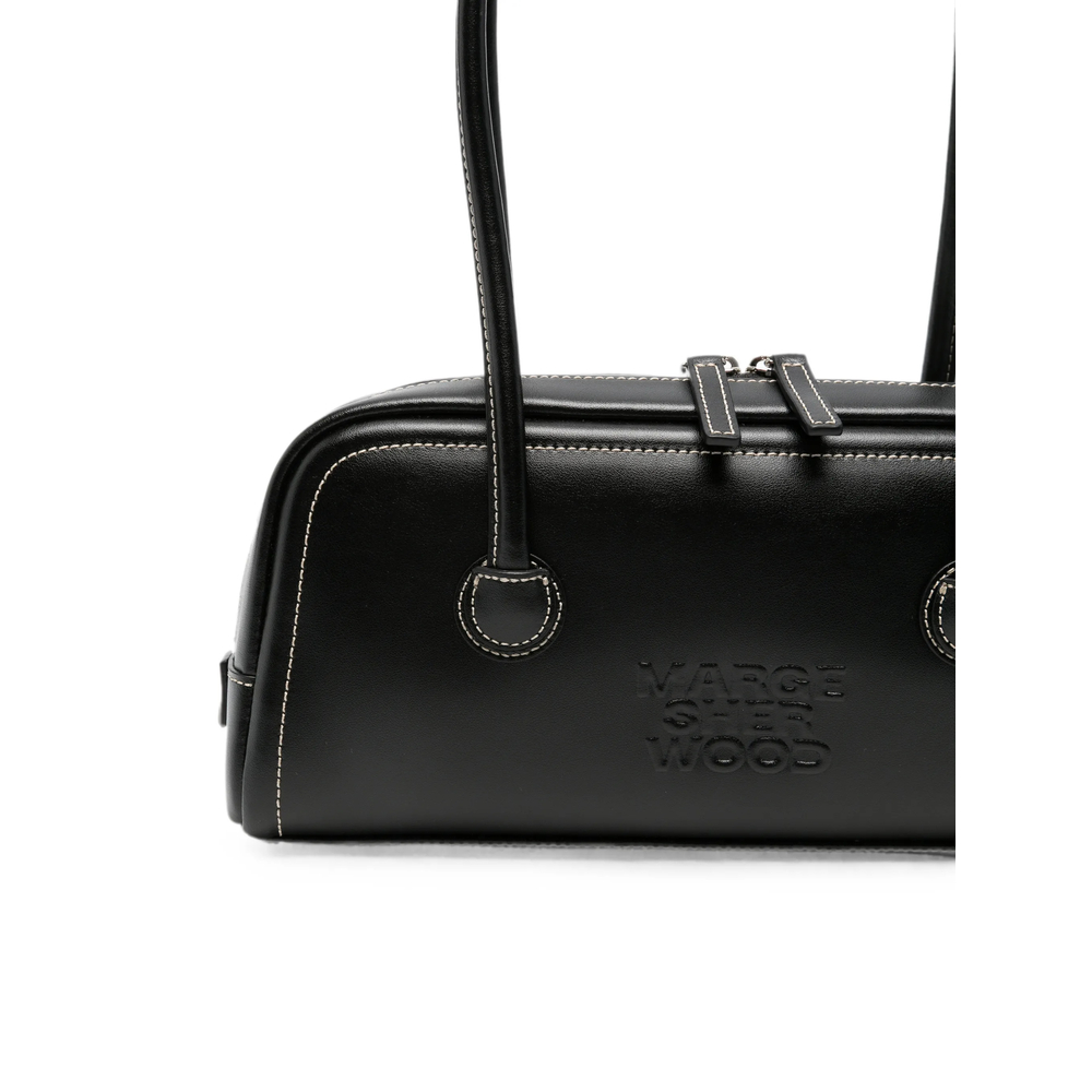 Margesherwood Contrast-Stitch Logo-Embossed Tote Bag