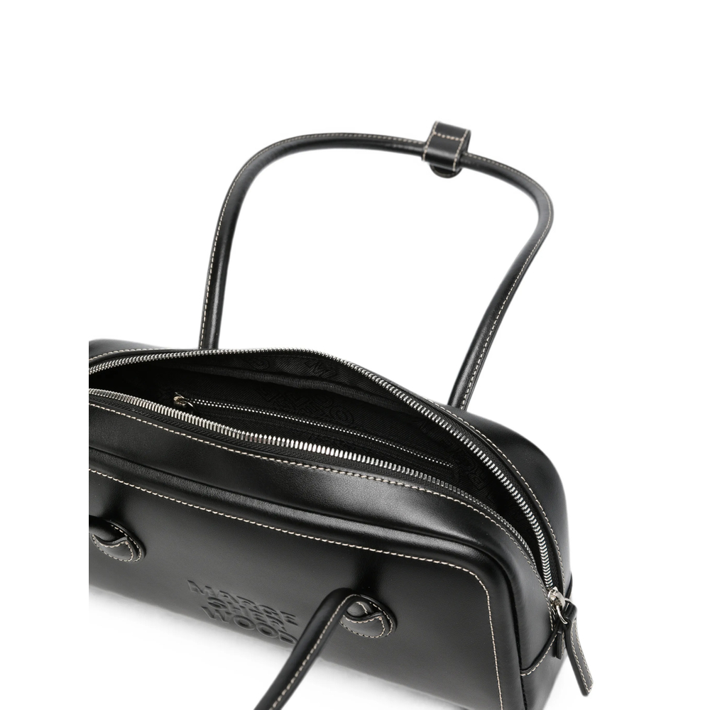 Margesherwood Contrast-Stitch Logo-Embossed Tote Bag