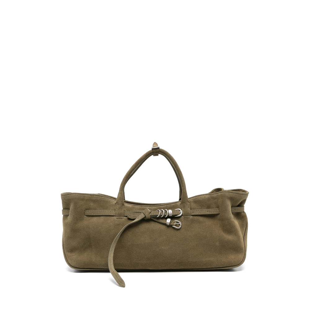 Margesherwood Grandma Used Buckle-detail Suede Tote Bag