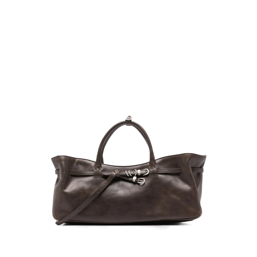 Margesherwood Grandma Buckled Leather Tote Bag