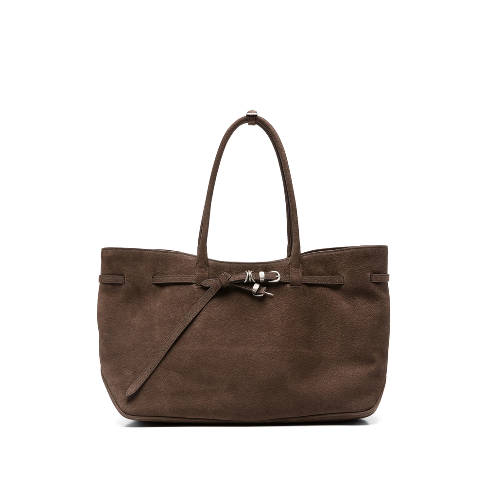 Margesherwood Buckle-detail Suede Tote Bag