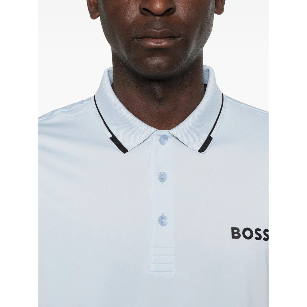 Contrast-Logo Polo Shirt