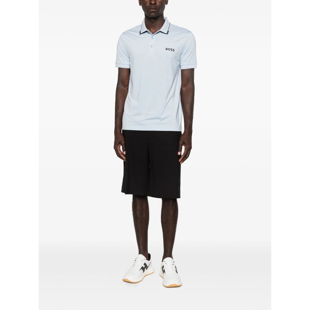Contrast-Logo Polo Shirt