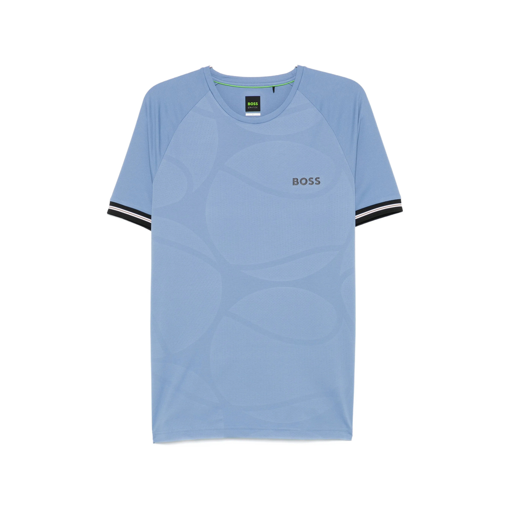 Boss Active Slim-fit T-shirt With Tennis-ball Embossing