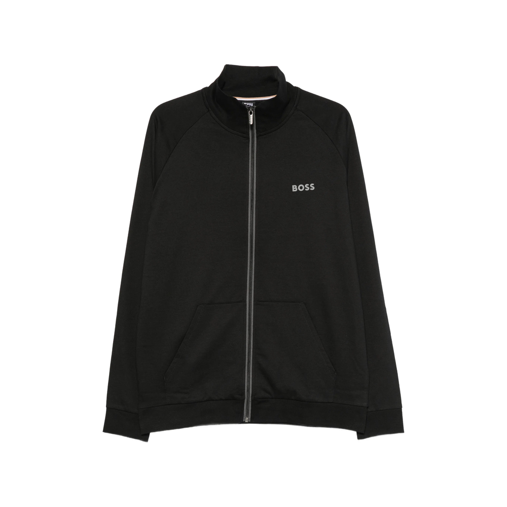 Boss Logo-print Zip-fastening Sweatshirt
