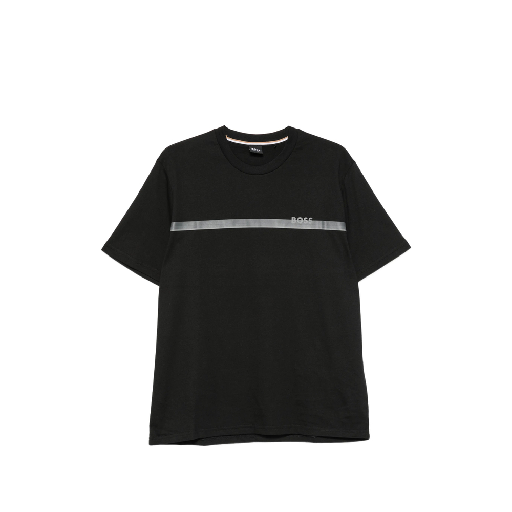 Boss Logo-print Striped T-shirt