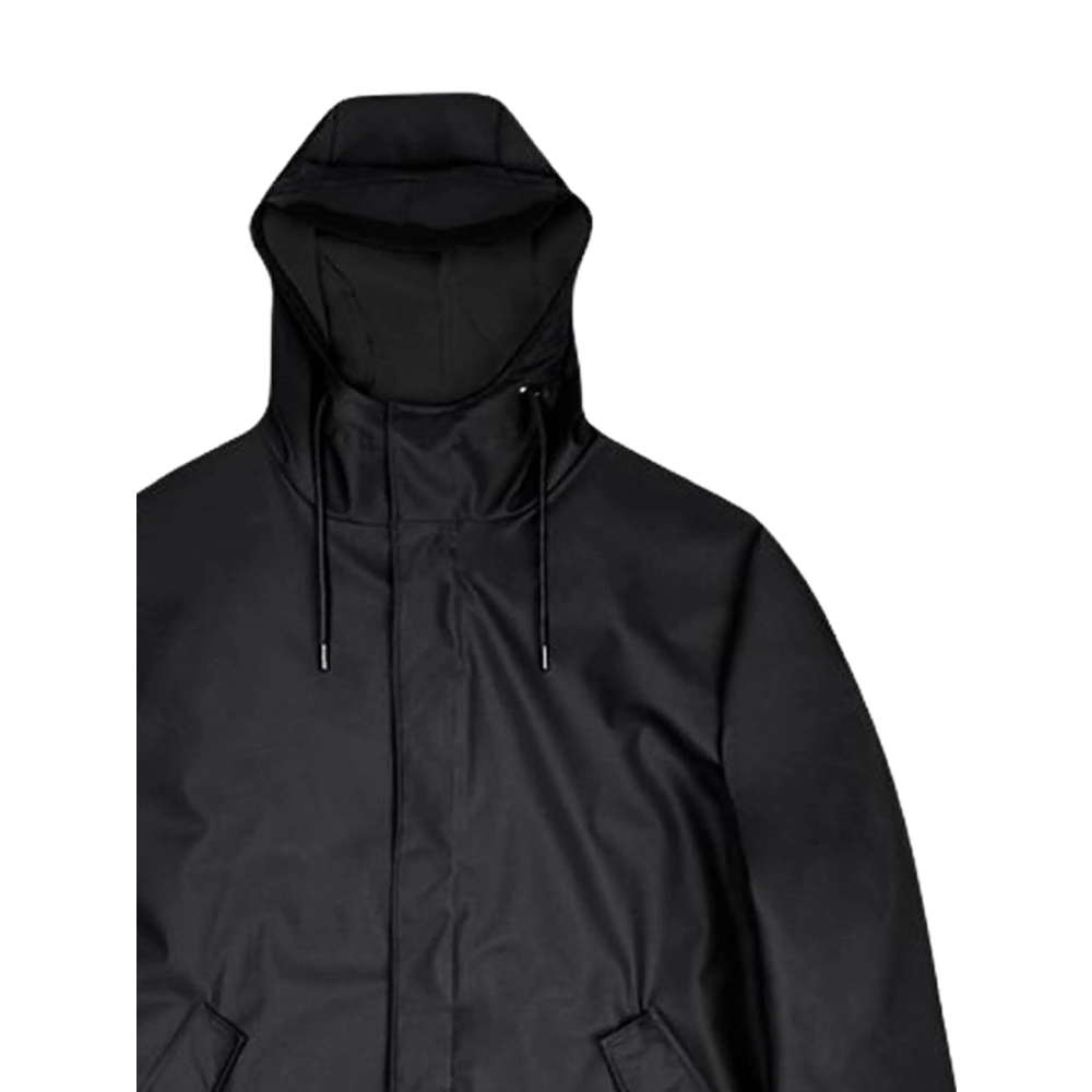 Zip-Up Hooded Raincoat