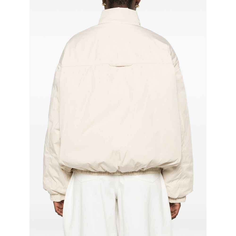 Zip-Up High-Neck Jacket