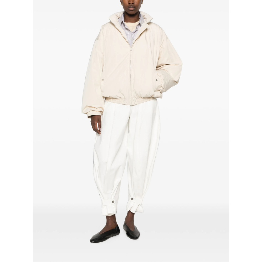Zip-Up High-Neck Jacket