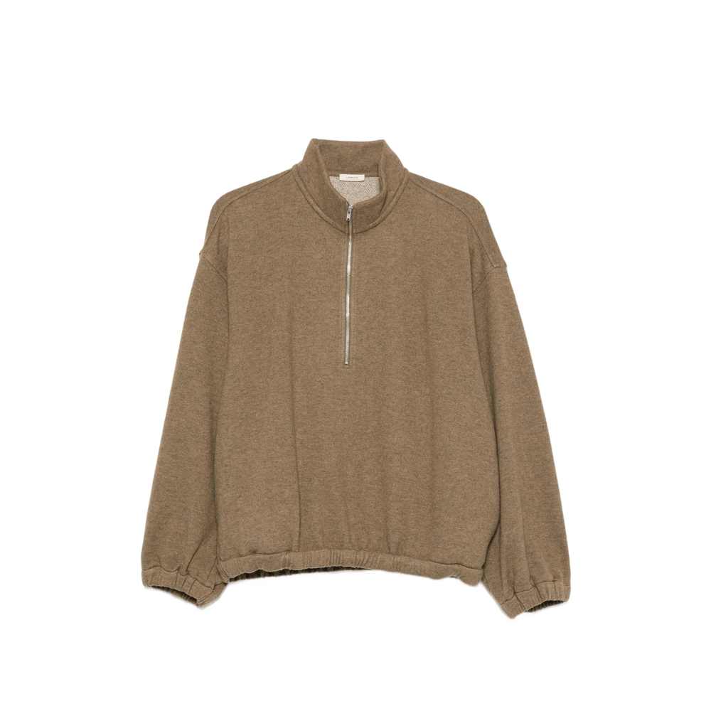 Quarter-Zip Elasticated-Hem Sweater