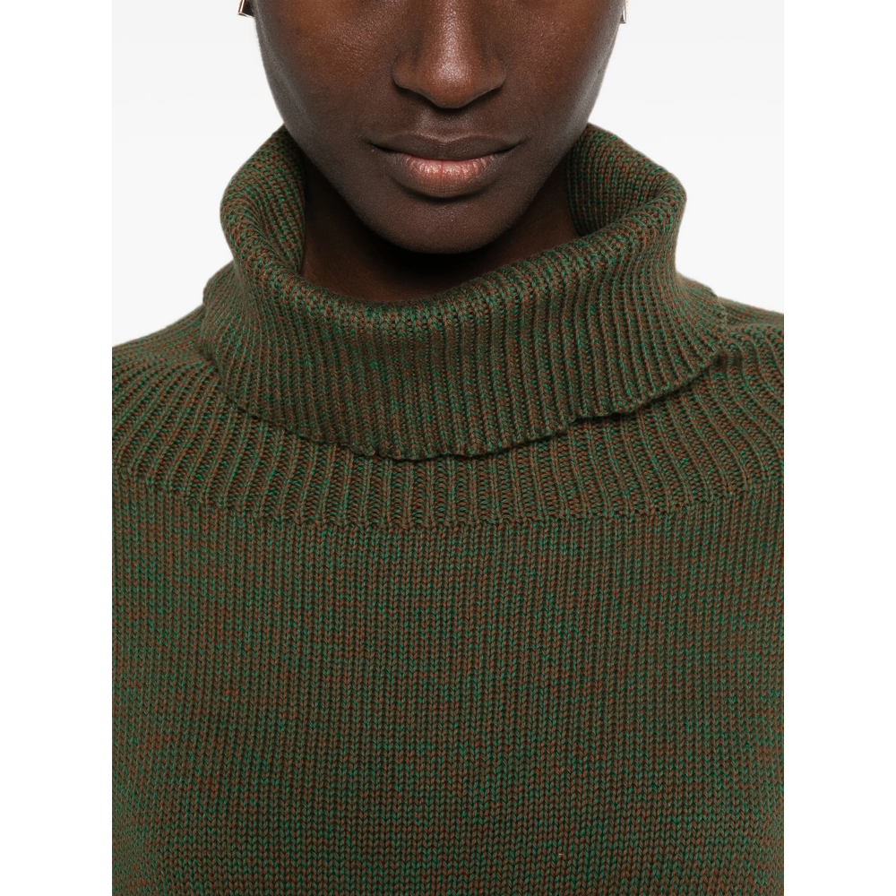 Ribbed-Knit Roll-Neck Sweater