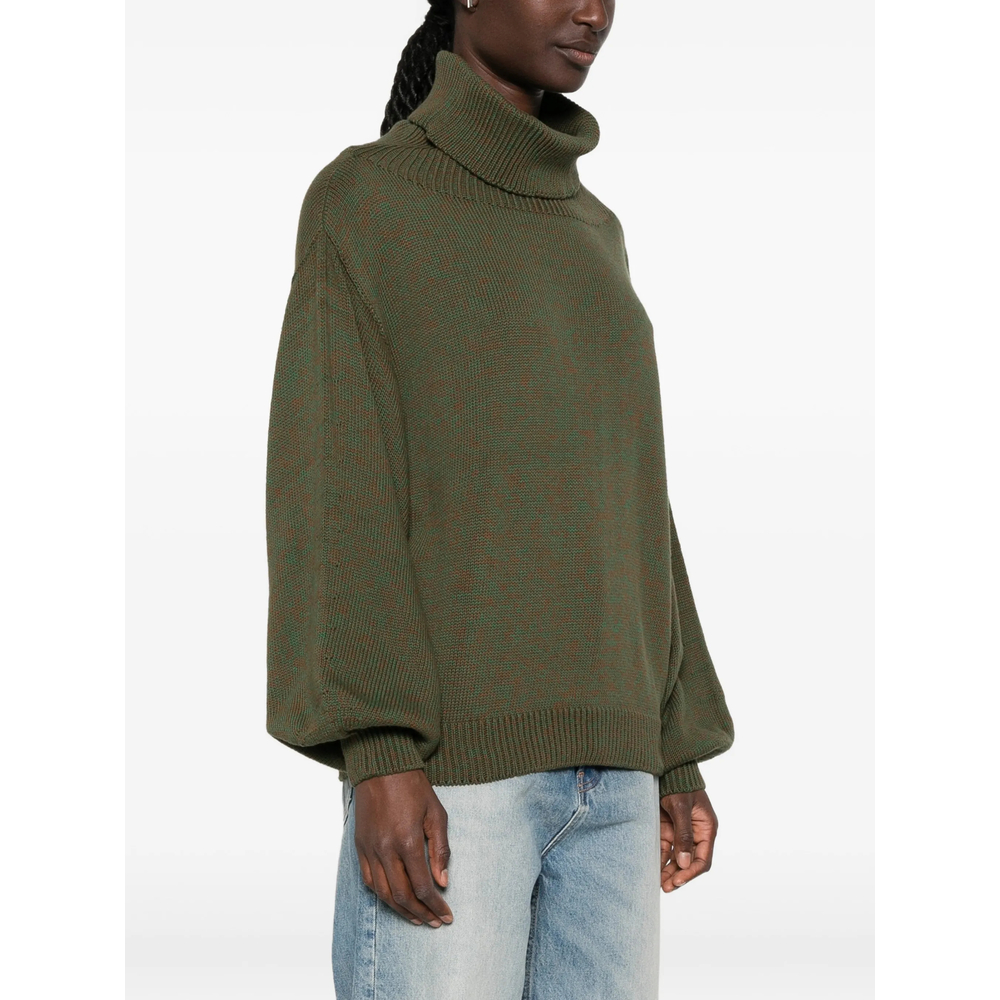 Ribbed-Knit Roll-Neck Sweater