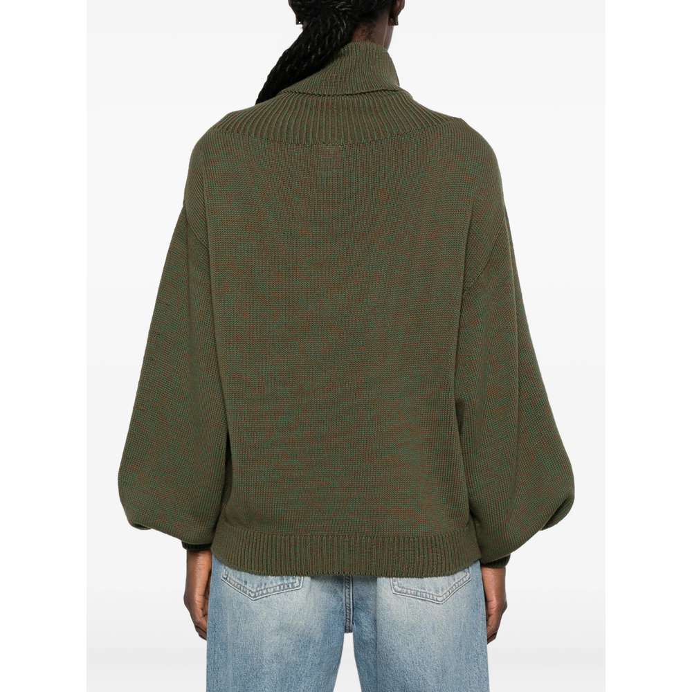 Ribbed-Knit Roll-Neck Sweater