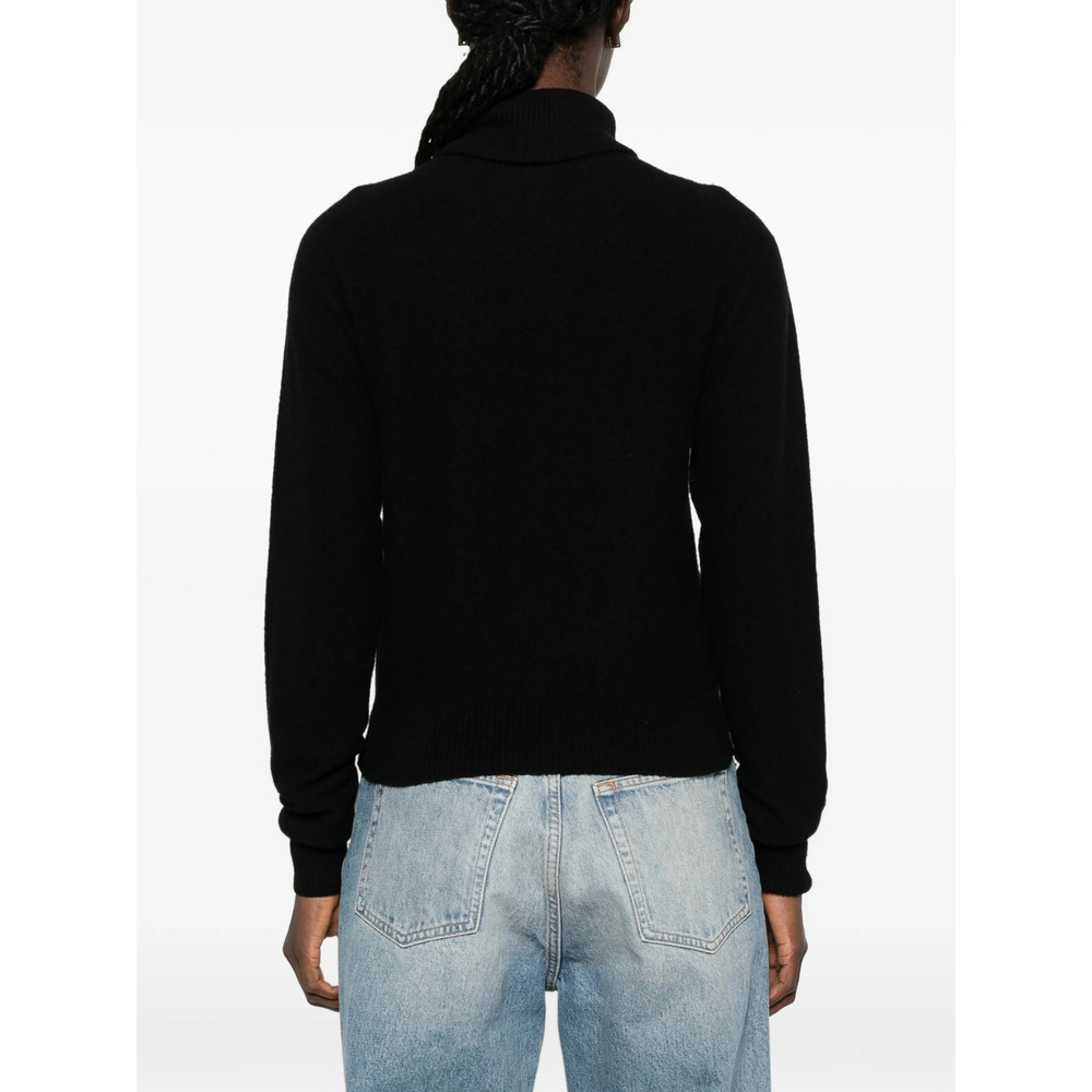 Roll-Neck Ribbed-Trim Sweater