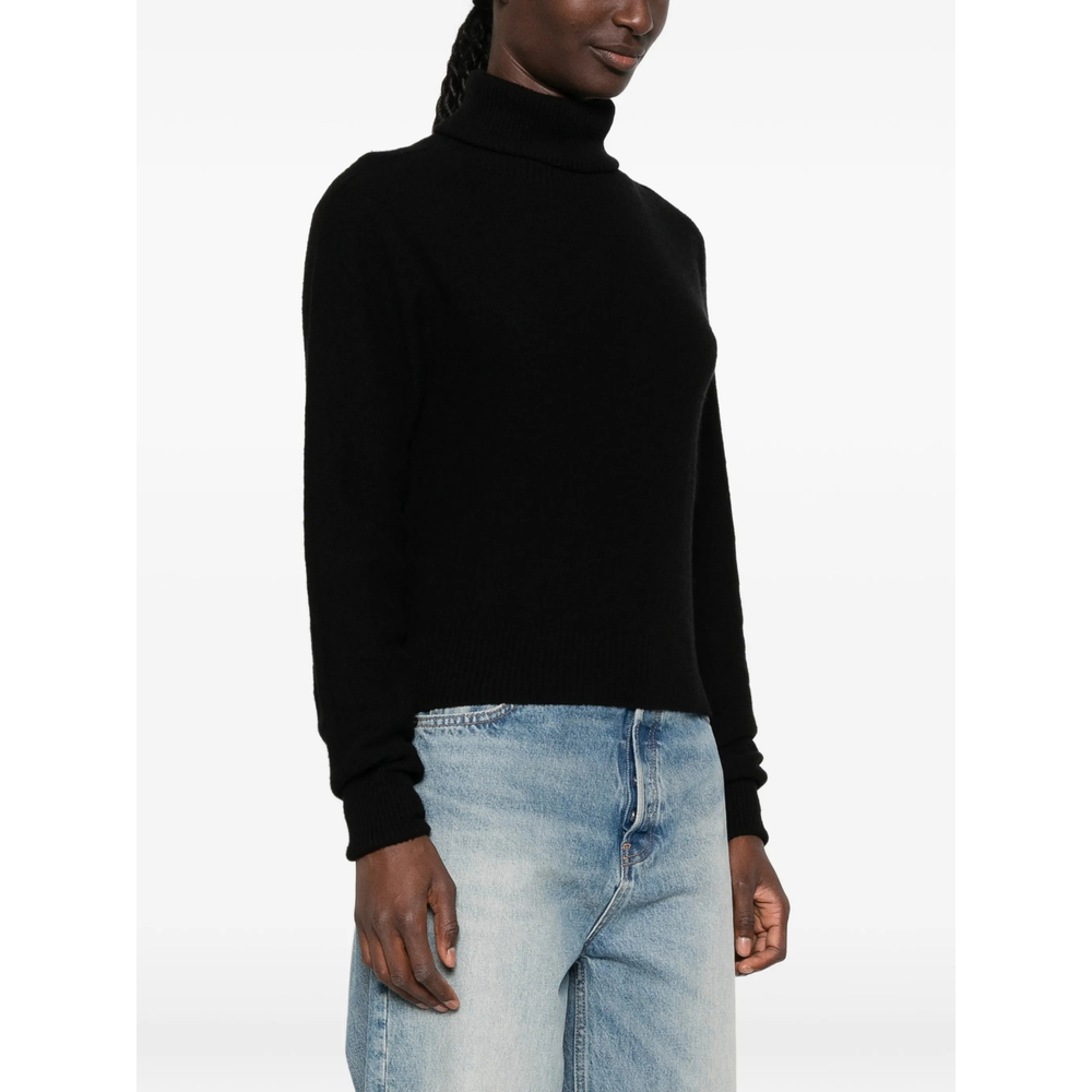 Roll-Neck Ribbed-Trim Sweater