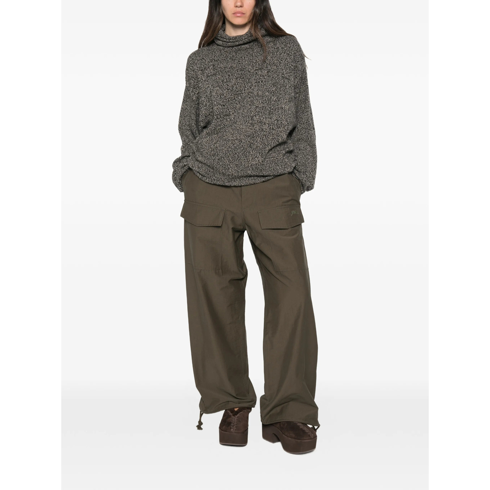 Kem Mock-Neck Marl-Knit Sweater