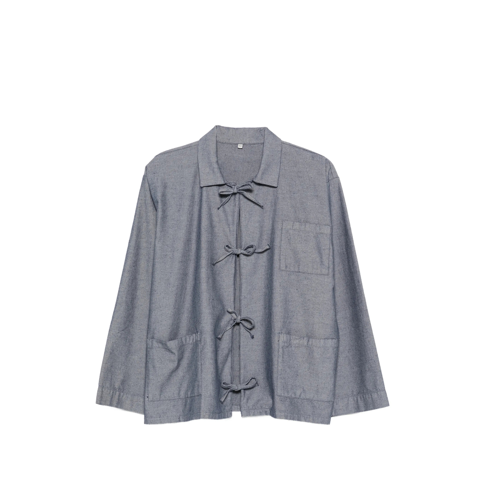 Baserange Liber Bow-fastening Shirt