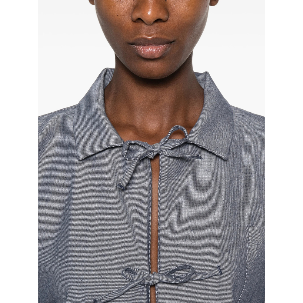 Liber Bow-Fastening Shirt